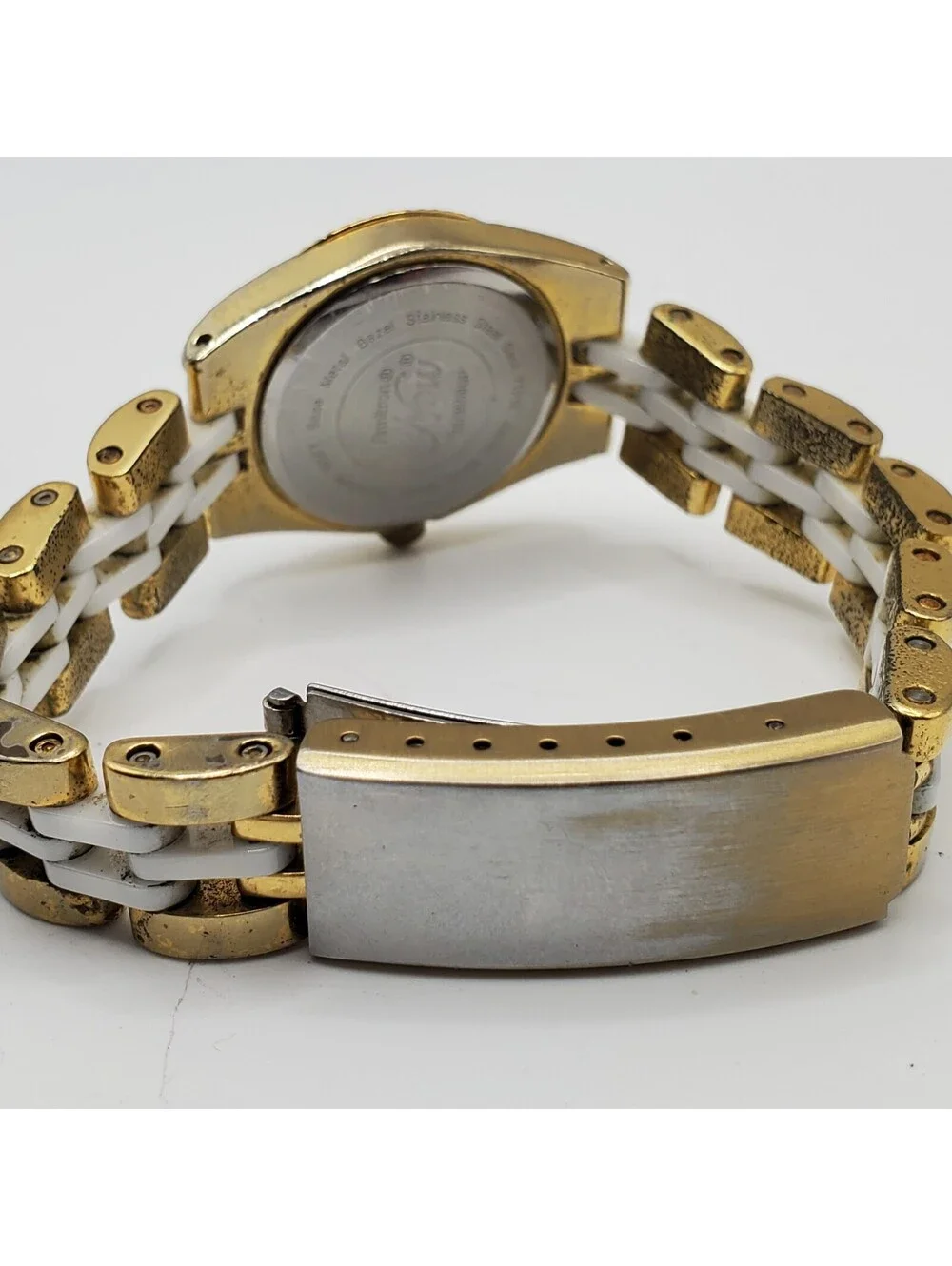 Armitron Now Ceramic Watch Women New Battery Gold-Tone 27mm